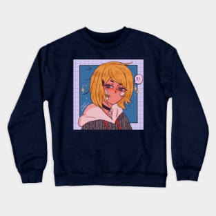 Angry anime girl Crewneck Sweatshirt